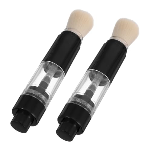 MOTHNUR 2 Stck Nachfüllbarer Presspuder pinsel Tragbar Wiederverwendbar Multifunktionaler Losem und Kompaktem Puder Weicher Make up pinsel für Frauen für Reise und Alltag von MOTHNUR