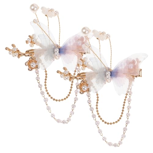 MOTHNUR 2 Stck Vintage Schmetterling Haarklammern für Damen Zarte Haarspangen aus Langlebigem Material Modische Haaraccessoires für Alltag Party und Festliche Anlässe von MOTHNUR