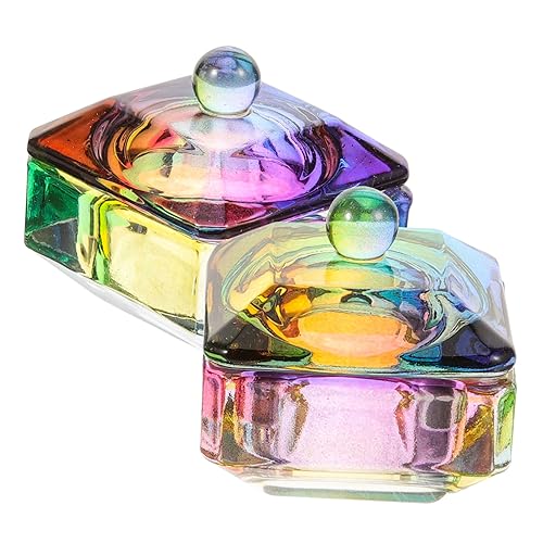 MOTHNUR 2 Stk nail decoration maniküre zubehör Gel Inhaber Halter Maniküre-Kit Reize Bausätze Clipper gefälscht Griff Schermaschinen Aufkleber Bausatz Pediküre Dappen-Gericht Glas von MOTHNUR