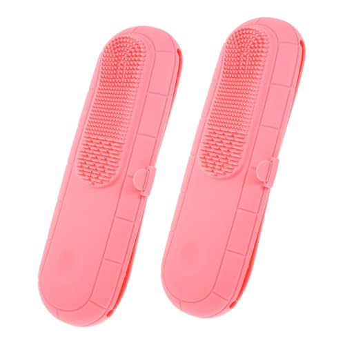 MOTHNUR 2stücke Teiliges Make-up Pinselhalter Aus Silikon Tragbare Kosmetiktasche Für Reisen Kompakte Makeup-Organizer Für Damen Langlebig Und Praktisch Für Unterwegs Für Beauty-Tools von MOTHNUR