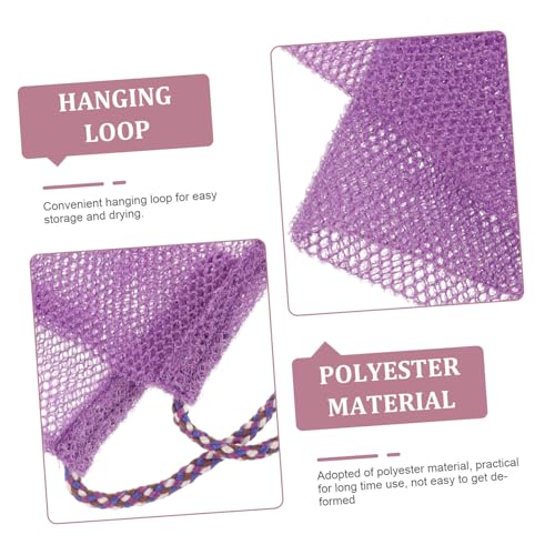 MOTHNUR 2 Stück Back Scrubber Strapazierfähigem Polyester mit Praktischem Zugband Vielseitiger Körperpeeling handtuch für Dusche und Bad Exfolierend für Männer und Frauen Geeignet von MOTHNUR