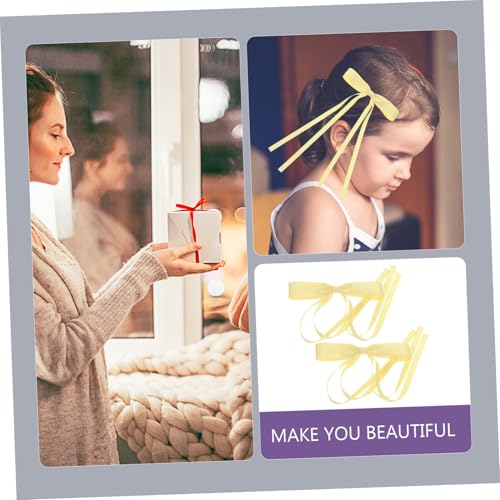 MOTHNUR 2 Stück Große Spitzen Haarspangen mit Schleife Leichte Haarklammern mit Metallclip Haarschleifen für Damen und Teenager Geeignet für Hochzeit Party Alltag von MOTHNUR