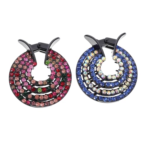 MOTHNUR 2 Stück Haarklammern für Damen Ponytail Holder Clips Kreativer Haarknoten former Bunte Spiral haarspangen für Vielseitiges Styling bei Alltag Party Hochzeit Geschenkidee von MOTHNUR