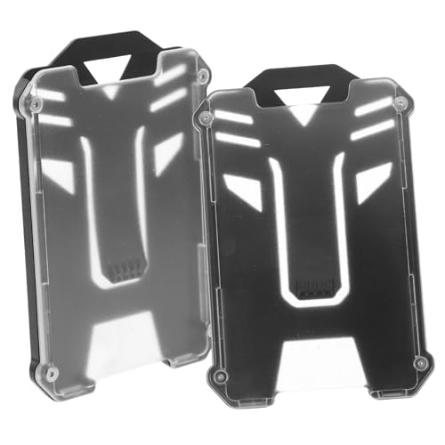 MOTHNUR 2 Stück Harter Ausweishülle aus Robustem Schützend für Ausweis Kreditkarte Zugangskarte Vielseitiger Kartenhalter für Damen Klares Design Langlebig und Sicher von MOTHNUR