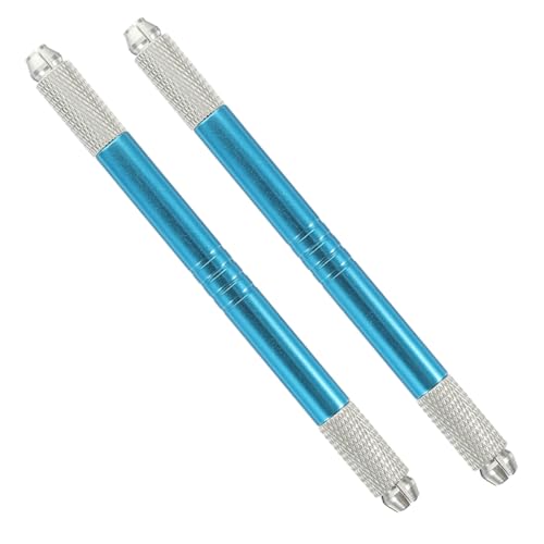 MOTHNUR 2 Stück Microblading Augenbrauenstift Manuell Tattoo Pen Langlebig Zuverlässig Einfacher Gebrauch für Natürliche Definierte Augenbrauen Geeignet für Anfänger und Profis Blau von MOTHNUR