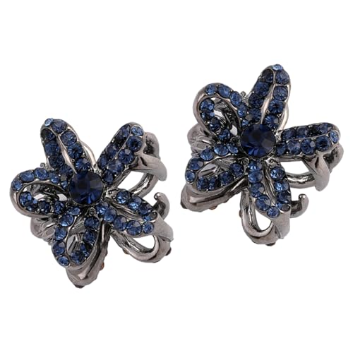 MOTHNUR 2 Stück Mini Haarspangen Kleine Blumen Haarklammern Leicht Vielseitig für Mädchen Damen Haarschmuck Frisuren Styling Geschenk von MOTHNUR