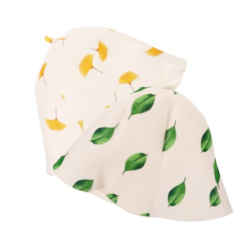 MOTHNUR 2 Stück Saunahauben aus Filz mit Einzigartigem Print Hitzeisolierend Wasserabsorbierend Elastisch Sitzend für Sauna Dusche und Spa Passend für Damen und Herren von MOTHNUR