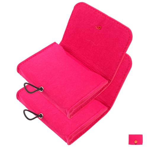 MOTHNUR 2 Stück Teiliges Ätherische Öle Aufbewahrungstasche aus Filz Kompakt Leichter Organizer für Ätherische Ölflaschen Stoßfest und Schützend für Reisen und Unterwegs Tragbare von MOTHNUR