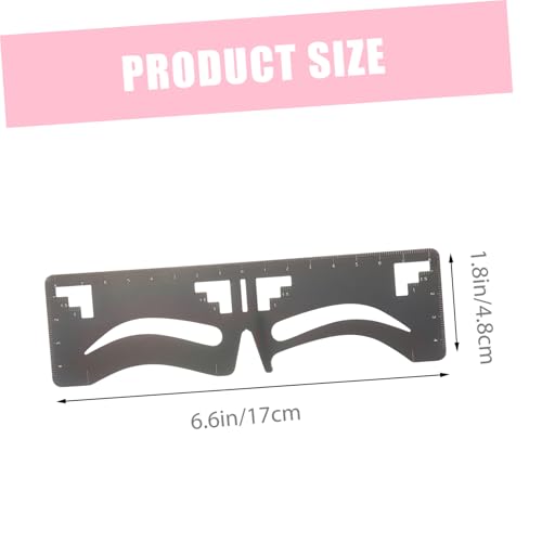 MOTHNUR 2 Stück Teiliges Augenbrauen mit Punkt Balancierung Präzise Augenbrauen Schablone für Symmetrisches Brauenstyling Einfaches Messen Position Geeignet für Damen und Makeup Anfänger von MOTHNUR