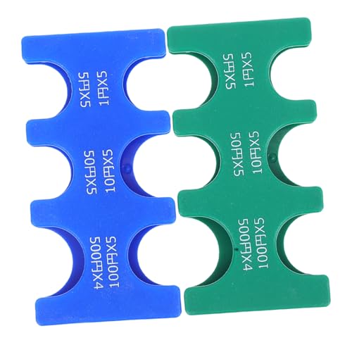 MOTHNUR 2 Stück Teiliges Münzsortierer aus Robustem Kunststoff Rechteckiger Münzhalter mit Fächern für Japanische Yen Stilvolle Aufbewahrung und Praktischer Münzspender für und Damen von MOTHNUR