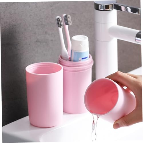 MOTHNUR 2 Stück Teiliges Reise zahnbürstenetui mit Zahnputzbecher Kompakter Wasserdichter Organizer für Elektrische Zahnbürste und Zahnpasta Platzsparend Praktisch für Outdoor Camping und von MOTHNUR