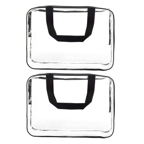 MOTHNUR 2 Stück wasserdichte Kosmetiktasche Großes Fassungsvermögen Tragbare Make up Tasche für Damen Schminktasche Handliches Beauty Case für Reisen Alltag Camping von MOTHNUR