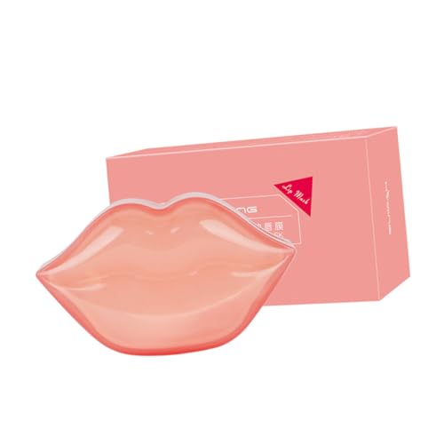 MOTHNUR 20 Stück Kollagen Lippenmaske Lip Care Patch mit Feuchtigkeitsspende und gegen Lippenfältchen Pflegend und Weichmachend zur Nächtlichen Anwendung für Lippen mit Make Up Belastung von MOTHNUR