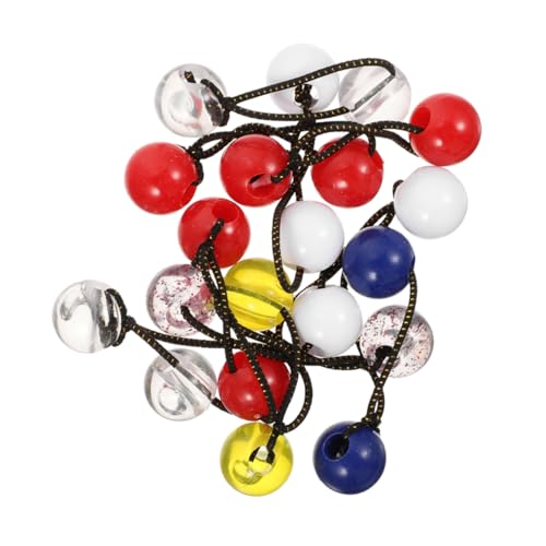 MOTHNUR 20 Stück Teiliges Haargummis mit Elastischem Haarband und Doppelten Kugeln Bunte Zopfgummis für Mädchen Sichere und Strapazierfähige Haarschmuck für Kleinkinder von MOTHNUR