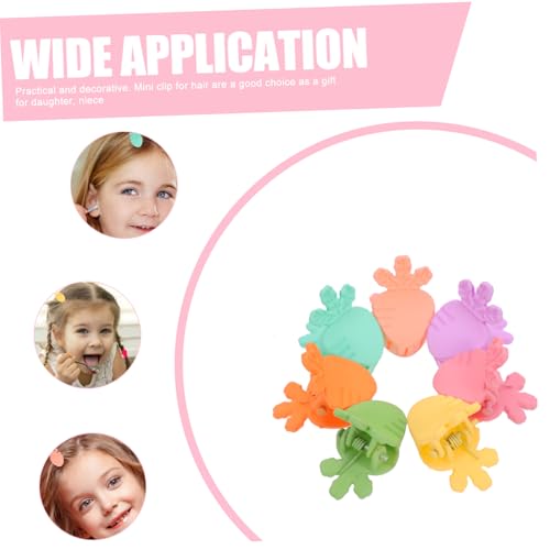 MOTHNUR 20 Stück Teiliges Kleine Bunte Haarspangen mit Karotten motiv Niedliche Kleine Krallenklemmen Einfache Anwendung Modisches Haarzubehör für Mädchen für Partys und Alltag von MOTHNUR
