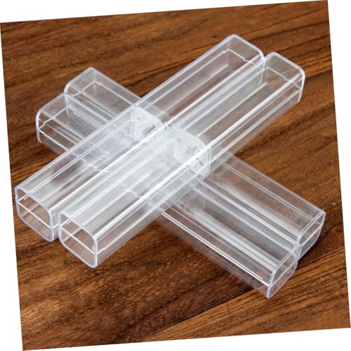 MOTHNUR 20 Stück Teiliges PVC Transparentes Rechteckiges Pen Display Case Leichte Tragbare Aufbewahrungsbox für Stifte Geeignet als für Schüler Berufstätige und Schreibwarenliebhaber von MOTHNUR