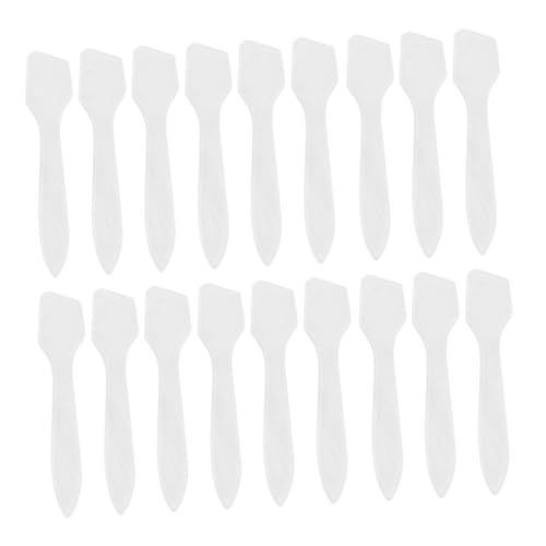 MOTHNUR 200 Stück Transparente Kosmetikspatel Löffel für Gesichtcreme Spatel zum Abmessen und Auftragen von Masken Hygiene Werkzeug für Hautpflege und Cremetiegel Praktisches Beauty Tool von MOTHNUR