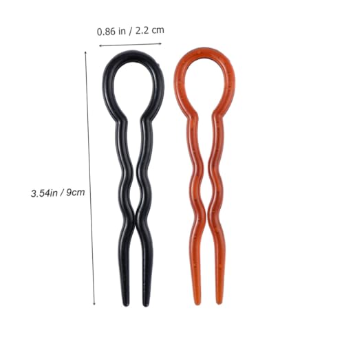 MOTHNUR 24 Stück Teiliges U förmiges Haarnadel Frauen Flexibler Leichter Haarstyling helfer für Schnelle Haltbare Duttfrisuren Praktische Haarklammern in Schwarz und Braun Vielseitiges von MOTHNUR