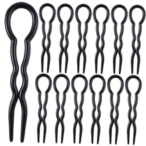 MOTHNUR 24 Stück Teiliges U förmiges Haarnadel Leichte Französische Haarspangen für Damen für Haarknoten Elegantes Styling und Modischen Haarschmuck bei Hochzeiten und Alltag von MOTHNUR