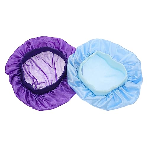 MOTHNUR 2St Nachthaube Duschhaube schwimmkappe für badekappen für swimming cap for Haarpflegekappe Netz Jays Jungs schlafhaube Praktisch Kreativ Polyester von MOTHNUR