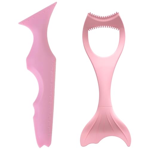 MOTHNUR 2stücke Teiliges Silikon Eyeliner Schablone Makeup Tool Wiederverwendbare Lippenstift-zeichenvorlage Wasserfestes Design Für Einfaches Augen-make-up Für Anfänger Und Profis von MOTHNUR