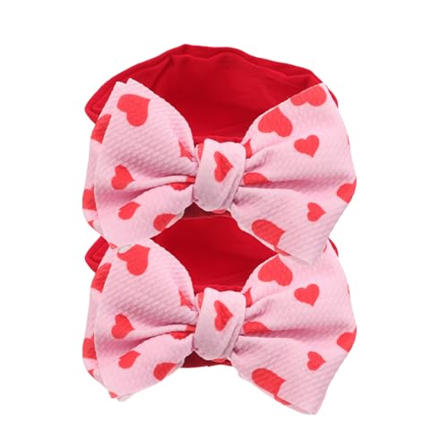 MOTHNUR 2stücke Große Schleifen Stirnbänder Für Junge Mädchen Neugeborene Kleinkinder Weiche Dehnbare Haar Accessoires Süßes Muster Bequeme Haarbänder von MOTHNUR