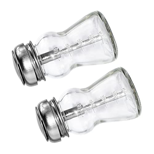 MOTHNUR 2stücke Nagellackentfernerflasche Aus Pumpflasche Kompatibel Mit Nagellackentferner Leere Glasflasche Für Make-up-entferner Mehrzweckbehälter Mit Praktischer Pumpe von MOTHNUR