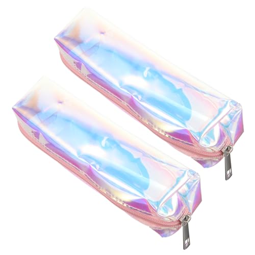 MOTHNUR 2stücke wasserdichte Kosmetiktasche Aus PVC Mit Reißverschluss Tragbare Stifttasche Zum Aufbewahren Von Make-up-Tools Und Schreibwaren Praktisch Und Langlebig von MOTHNUR