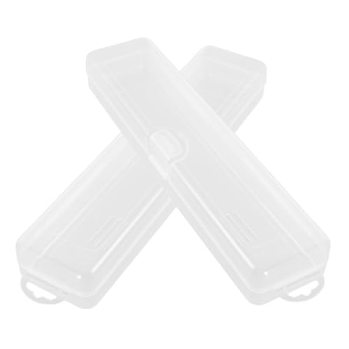 MOTHNUR 2stücke Tragbarer Make-up-pinselhalter Mit Deckel Transparentes Aufbewahrungsbox Für Reisen Platz Für Rougepinsel Lidschattenpinsel Und Augenbrauenstifte von MOTHNUR