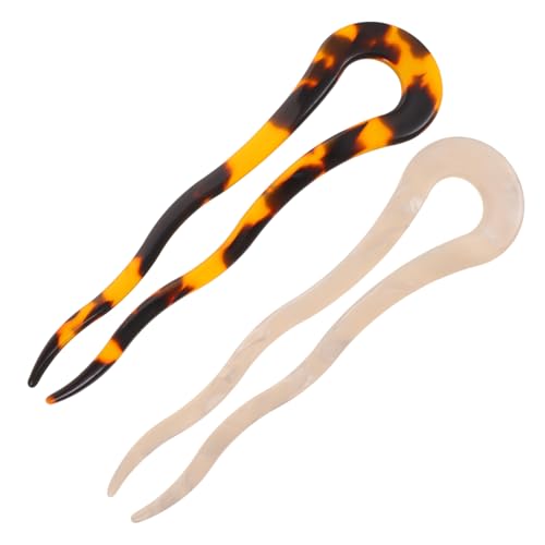 MOTHNUR 2stücke U-förmige Haarnadeln Für Frauen Große Französische Haarnadel Haarstäbe Für Langes Haar Haarschmuck Für Dutts U-nadeln Für Haarteile Haarzubehör Für Alltag Und Partys von MOTHNUR