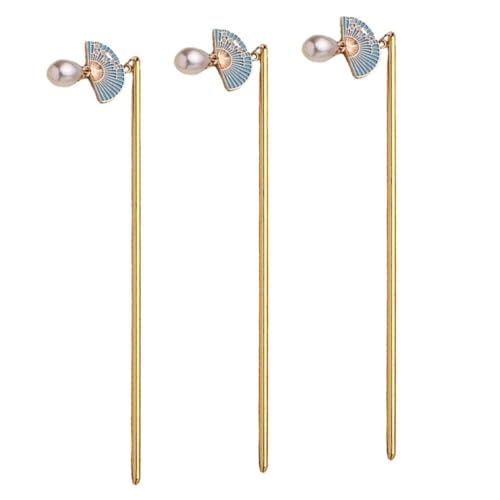 MOTHNUR 3 Stück Chinesische Haarnadeln Vintage Haarschmuck für Damen Metallische Haarschieber für Duttfrisuren Dekorative Haarstäbchen für Langes Haar und Leichtes Design MOTHNUR 3 Stück Chinesische Haarnadeln Vintage Haarschmuck für Damen Metallische Haarschieber für Duttfrisuren Dekorative Haarstäbchen für Langes Haar und Leichtes Design von MOTHNUR