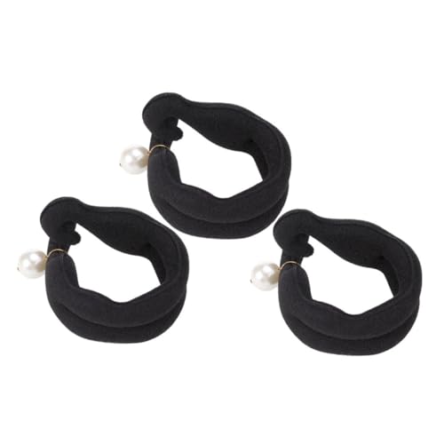 MOTHNUR 3 Stück Eleganter Teilig Pearl Bun Maker Leichter Haarschmuck Dutt Styler für Dünnes Haar Einfaches Haarstyling Zubehör für Voluminöse Ordentliche Hochsteckfrisuren bei Damen von MOTHNUR