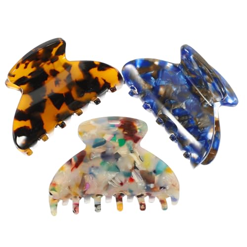 MOTHNUR 3 Stück Kleine Haarklammern Damen Haarklammer Rutschfest Starke Fixierung für Dickes Dünnes Haar Modische Haarklammern Haarschmuck für Alltag Party und Festliche Anlässe von MOTHNUR