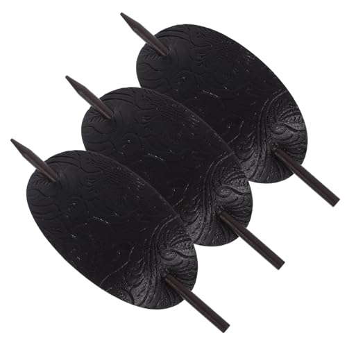 MOTHNUR 3stücke Lederhaarspange Mit Stab Haarknotenhalter Haarnadel Für Lange Haare Kopfschmuck Für Damen Holzhaarspange Für Dutt MOTHNUR 3stücke Lederhaarspange Mit Stab Haarknotenhalter Haarnadel Für Lange Haare Kopfschmuck Für Damen Holzhaarspange Für Dutt von MOTHNUR