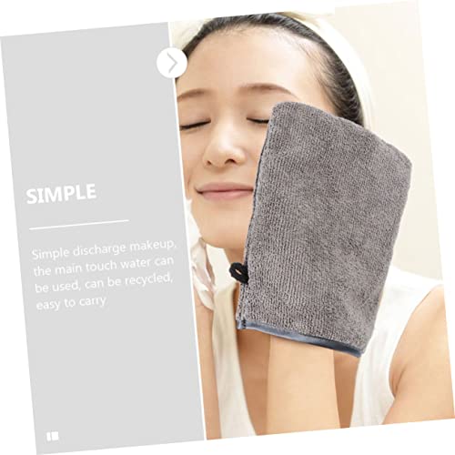 MOTHNUR 3 Stück Mikrofaser Gesichtsreinigungshandschuhe Sanfte Makeup Entferner Handschuhe Wiederverwendbar Hautfreundlich Geeignet für Empfindliche Haut Effektive Reinigung und Peeling von MOTHNUR
