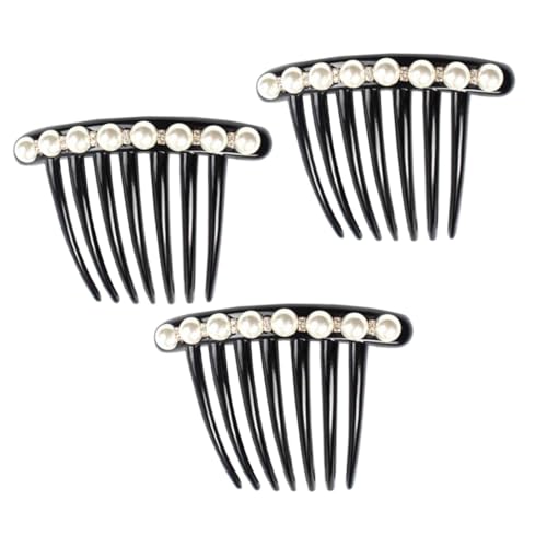MOTHNUR 3 Stück Rutschfeste Perlen haarkämme mit Kristall Haarschmuck Elegante Haarnadeln Brautschmuck für Frauen Mädchen Hochzeitsfrisur Modische Accessoires von MOTHNUR