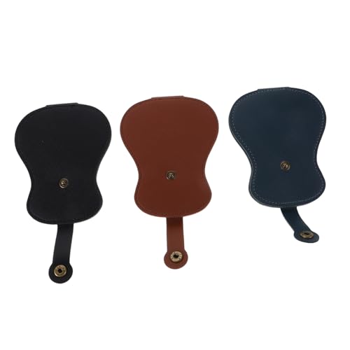 MOTHNUR 3 Stück Teiliges Gitarrenplektrum-etui aus Kratzfestem Pu-Material Stabiles Gitarren-Plektrum-aufbewahrungsset mit Großem Fassungsvermögen Praktischer Plectrum-Organizer für von MOTHNUR
