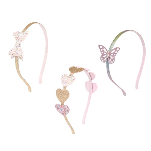MOTHNUR 3 Stück Teiliges Haarschmuck mit Süßem Pailletten Weiche Haarreifen für Mädchen Bequemes Stirnband für Geburtstage Partys und Alltag Geeignet für Kurze und Lange Haare von MOTHNUR