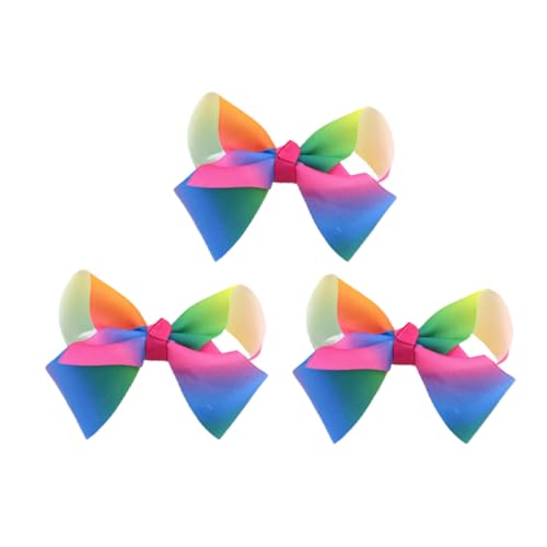 MOTHNUR 3 Stück Teiliges Regenbogen Haarspangen für Mädchen Langlebige Bunte Leichte Haarklammern für Dünnes Haar für Geburtstage Festtage und Alltag Modischer Haarschmuck von MOTHNUR