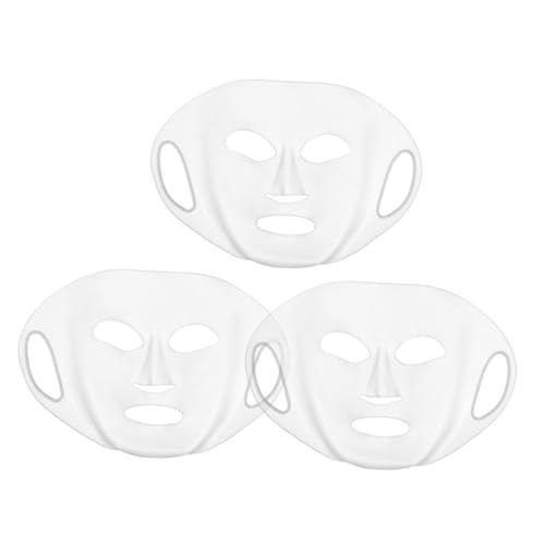 MOTHNUR 3 Stück Wiederverwendbare Silikon-gesichtsmaske Transparente Faltbare Gesichtspflegeabdeckung für Intensive Feuchtigkeitsversiegelung Leicht und Kompakt für Unterwegs Waschbar und von MOTHNUR