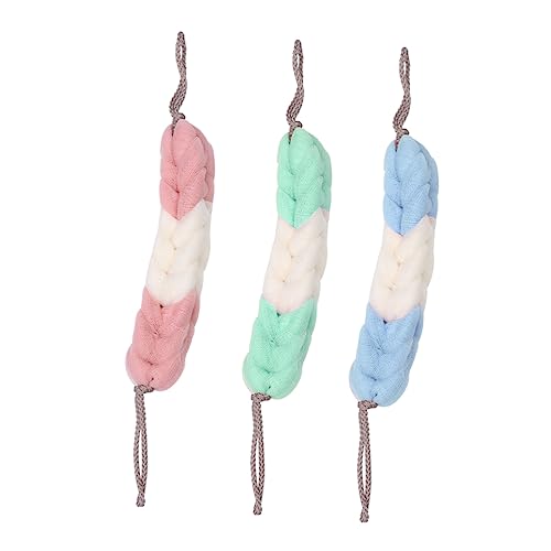 MOTHNUR 3 Stücke Duschtuch für den Rücken für Körperfeuchtigkeitscreme Spa-Luffa-Schwamm Body-Lotion-Spreader rückenbürsten back cleaning brush Rückenziehendes Handtuch Badetuch von MOTHNUR