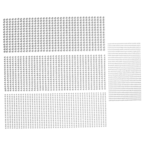 MOTHNUR 4 Blätter Selbstklebende Perlenschmuck aufkleber Dekorative Gesichtspartikel für Make up Cosplay Party Nagelkunst und Augenbrauenverzierung von MOTHNUR