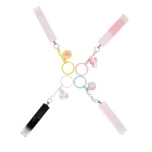 MOTHNUR 4 Stück Nachfüllbare Lipgloss Tuben mit Einhorn-anhänger Leere Lippenbalsam Behälter in Farbverlauf Tragbare Lippenstift Döschen für DIY Kosmetik Mädchen Frauen Geschenk von MOTHNUR