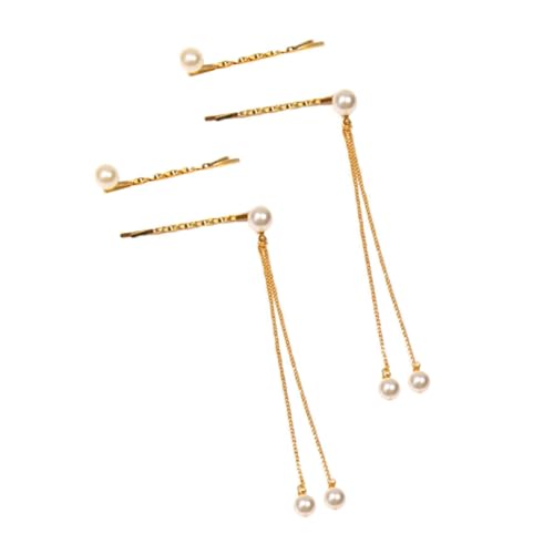 MOTHNUR 4 Stück Perlenquaste Haarspange Teiliges Eleganter Haarschmuck aus Langlebiger Legierung für Braut Party und Hochsteckfrisuren Stilvolle Haaraccessoires für Frauen und Mädchen von MOTHNUR