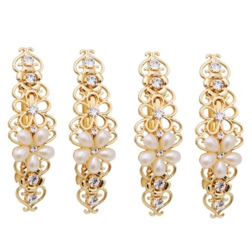 MOTHNUR 4 Stück Teiliges Damen Haarklammern mit Perlen und Strass Metall Haarspangen Modische Haarschmuck Accessoires für Frauen und Mädchen für Hochzeit und Besondere Anlässe MOTHNUR 4 Stück Teiliges Damen Haarklammern mit Perlen und Strass Metall Haarspangen Modische Haarschmuck Accessoires für Frauen und Mädchen für Hochzeit und Besondere Anlässe von MOTHNUR