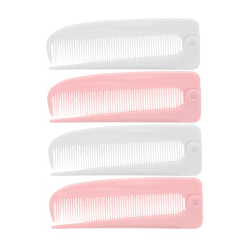 MOTHNUR 4 Stück Teiliges Faltbares Haarkamm Feinen Spitzen Entwirrt und Teilt Haare Präzise Kompakt und Tragbar für Damen und Herren zum Flechten Stylen und Reisen von MOTHNUR