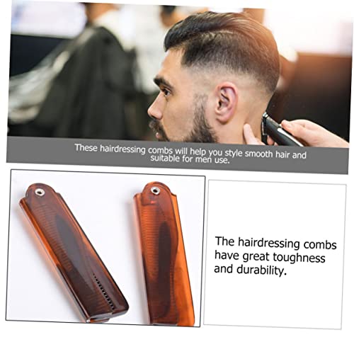 MOTHNUR 4 Stück Teiliges Faltbares Herren haarstyling Kompakte Profi kämme für Trockenes und Nasses Haar Tragbar für Reisen und Alltag Entwirrt Sanft für Männer und Jungen von MOTHNUR