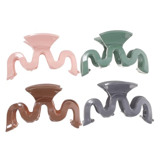 MOTHNUR 4stücke Klaue Clips Haarklammern Für Frauen Haarspangen Aus Kunststoff Für Dickes Und Dünnes Haar Haaraccessoires Für Party Und Alltag von MOTHNUR