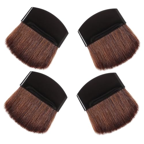 MOTHNUR 4 Stück Teiliges Mini Makeup Pinsel mit Weichen Borsten Kleine Puder Blush pinsel für Frauen Leicht und Tragbar für Präzises Auftragen Highlighter von MOTHNUR