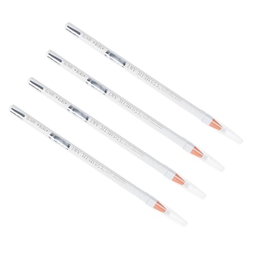 MOTHNUR 4 Stück Wasserfester Augenbrauenstift Weiß Spitze für Präzise Härchenzeichnung Langanhaltender Glatter Kajalstift für Natürliche Detaillierte Augenbrauen Schweißresistent und von MOTHNUR